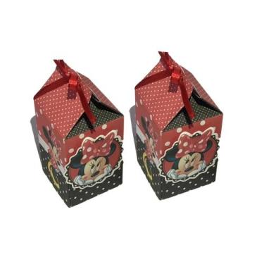 Imagem de kit 10 Lembrancinhas Caixinha Milk MInnie Decoração - KIBUNITINHO, MIN