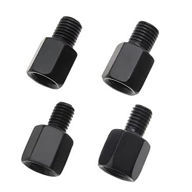 Imagem de SING F LTD 4x Adaptador de Espelhos de Motocicleta Ajuste de Altura Aço Galvanizado Espelho de Motocicleta Riser/Extensor Parafusos M10 para M8/10 Rosca LH/RH