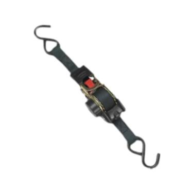 Imagem de Generic Cinta de catraca retrátil com ganchos S Cinta de bagagem de conveniência Fita de encolhimento automática para serviços pesados para veículos de barco, Preto