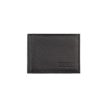 Imagem de Carteira masculina de couro floater Tyler - Vira Vento, Preto