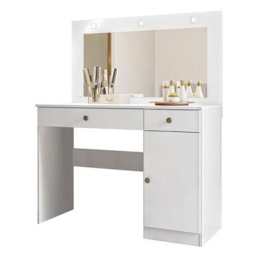 Imagem de Penteadeira Camarim Bella com Porta e 2 Gavetas - Moval, Branco