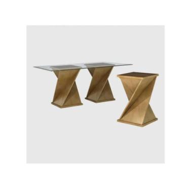 Imagem de Base Mesa Formas - Sem Vidro - Tommy Design - Movelaria Fragata, Imbui