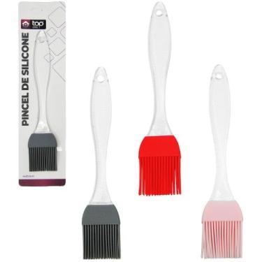 Imagem de Pincel culinario de silicone colors cabo acrilico 20,5x4cm - TOP UTIL