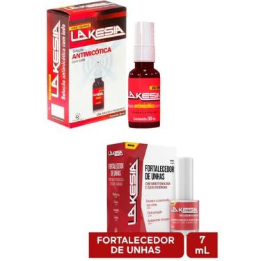 Imagem de Lakesia Antimicótica loção + esmalte Micose Unha ocada amarela marrom 