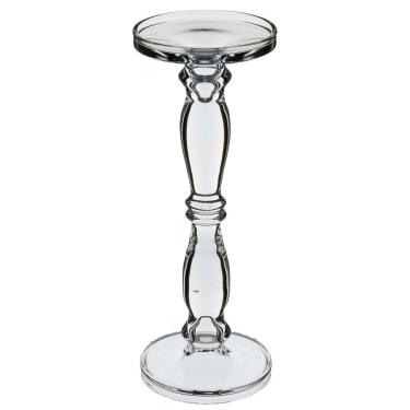 Imagem de CASTIÇAL PORTA VELA SUPORTE DECORATIVO HOME&CO ECO CRYSTAL 35x13x13cm TRANSPARENTE