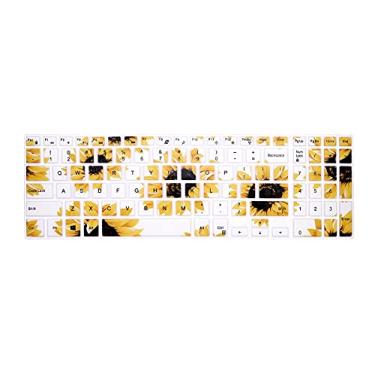 Imagem de WYGCH Capa de silicone para teclado Dell Inspiron 15 3000 5000 Series/Inspiron 17 3000 Series/Inspiron 17 7786/G3 15 17 Series/G5 15 Series/para Dell G7 15 17 Series-Sun Flower