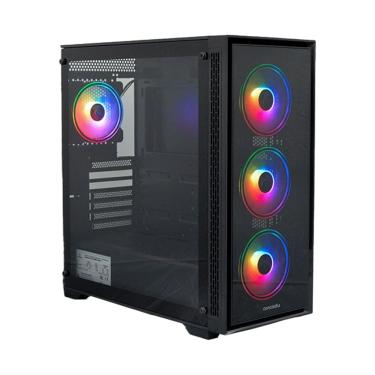 Imagem de Gabinete Gamer Concórdia Monster 4 fans ARGB Fonte 500w 80 Plus Bronze 