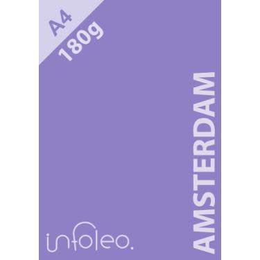 Imagem de Papel Color Plus A4 180 gramas Amsterdam (Roxo), 10 Folhas