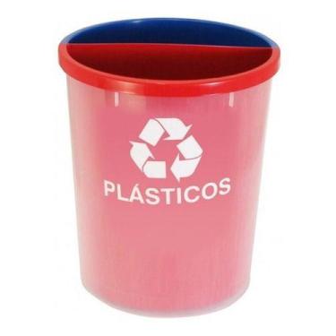 Imagem de Lixeira Mix 25 Litros Coleta Seletiva Com 2 Divisões Mix2 - JSN