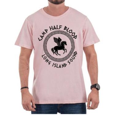 Imagem de Camiseta Masculina Percy Jackson Acampamento Meio Sangue Símbolo - SEM