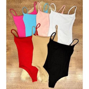 Imagem de Body Alcinha Anaruga básico Verão - Multicomerc, Vermelho