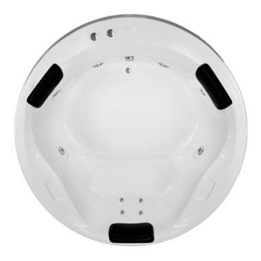 Imagem de Banheira Redonda Taurus COMPLETA com hidro em acrílico - LineaPlas, 1,