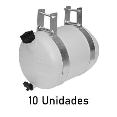 Imagem de Corote Barrica Água Plástica 16 Litros Branca - 10 Unidades - Fabbof