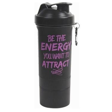 Imagem de Garrafa Shake Gabriela Pugliesi 600ml DMW, Preto