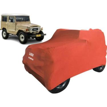 Imagem de Capa Tecido Cobrir Carro Antigo Toyota Bandeirantes - Mz, Vermelha