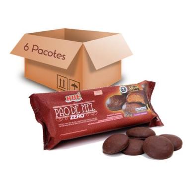 Imagem de Pão de Mel Zero Açucar Sem Lactose HUÉ 80g (6 pacotes)