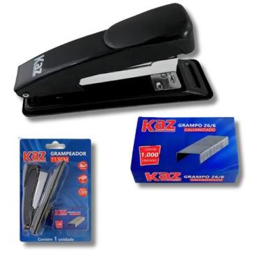 Imagem de Grampeador de Papel Profissional Metal 20 Folhas Escritorio - Kaz