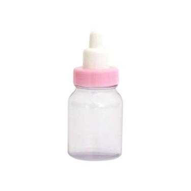 Imagem de Lembrancinha Mamadeira Lisa Rosa 60ml 10 Un - ART LILLE
