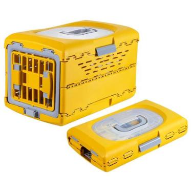 Imagem de Caixa de Transporte Desmontável para Pet Cachorro Gato 48*30*31CM - Am
