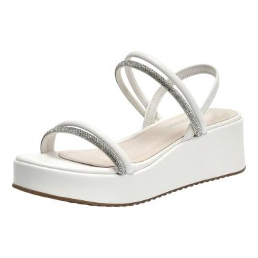 Imagem de Sandália Feminina Anabela Média Conforto Moderna  Via Marte