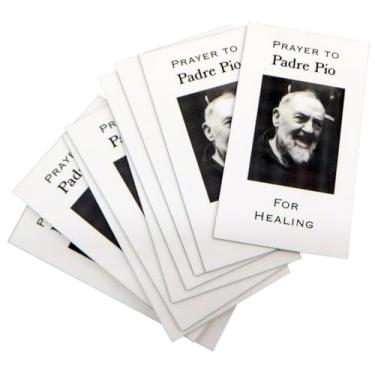 Imagem de Westmon Works Saint Pio Cartão Sagrado Cartões a granel Clássico Estilo Vintage Padre Pio Oração na parte de trás Feito nos EUA, Conjunto de 10