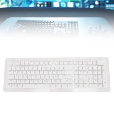 Imagem de 110 Teclas Teclado Português Brasileiro, Teclado Mecânico Português Brasileiro Teclas Translúcidas, Conjunto Teclas Retroiluminadas para Teclados 61/64/68/84/87/96/98/100/104/108