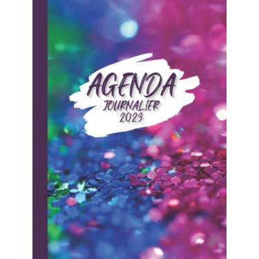 Imagem de Agenda Journalier 2023: Format A4-1 jour par page avec heure 365 jours de janvier à décembre - planificateur professionnel journalier français, Organiseur Quotidien
