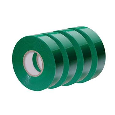 Imagem de Fita de vinil elétrica profissional Xtricity, rolo de 1,9 cm x 1,8 m, nominal de 600 volts, suporte de vinil à prova d'água, perfeito para trabalho de fiação elétrica, listado pela UL, certificado CSA, (preto - pacote com 1), Pack of 4, Green
