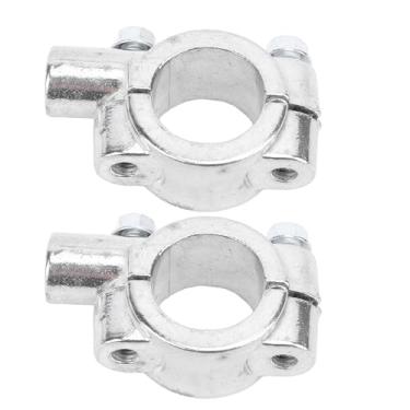 Imagem de Montagens de Espelho para Guidão de Motocicleta, 2 Peças 22mm, Adaptador de Braçadeira para Suporte de Espelho Retrovisor para Atvs, Scooters e Bicicletas Personalizadas (Prata M8)