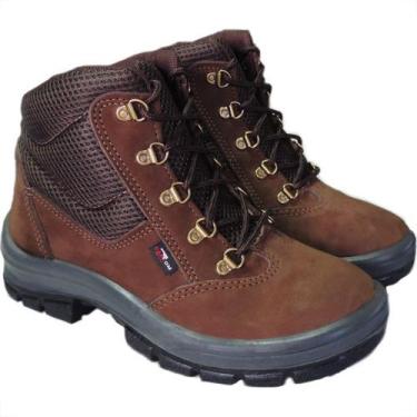 Imagem de Botina Cartom Tp94 Com Cadarco''42'' Sem Biqueira Marrom Par 4202, Mar