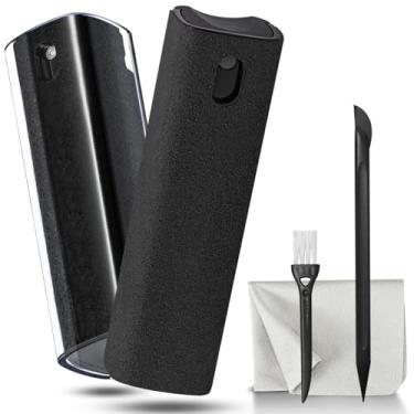 Imagem de walrfid Pacote com 2 spray de limpeza de tela para monitor de laptop e telas de carro, kit de limpeza de névoa para celular, tablet, PC, computador, LCD, MacBook, iPhone, iPad, Mac Pro - preto