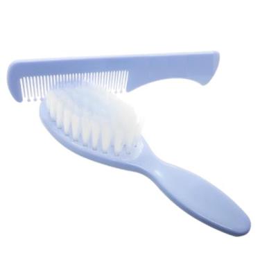 Imagem de Kit Banho Bebê Escova de Cabelo e Pente - Menino e Menina - DE ACORDO 