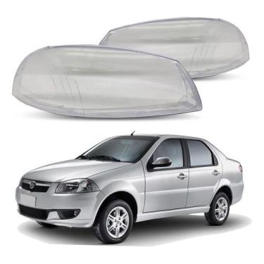 Imagem de Par 2 Lente Do Farol Fiat Siena Rstiii 1.4 1.6 2010 A 2012 - RF