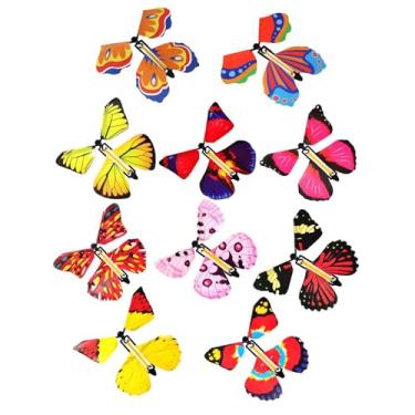 Imagem de UGPLM 10 peças fada voando, borboleta acabar borboleta brinquedos crianças brinquedo presente criativo relógio borboleta para aniversário surpresa