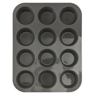 Imagem de Forma Cupcake de Silicone Cinza 29x22x3cm - Clink