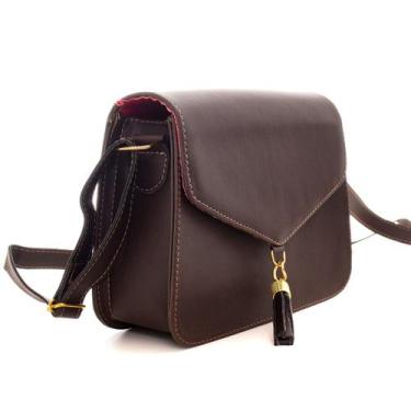 Imagem de Bolsa Bolsinha Pequena Clutch Tiracolo Alça Transversal De Lado - M R 