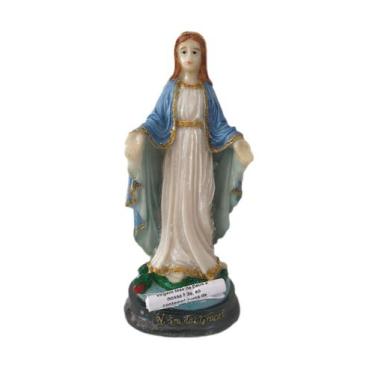 Imagem de Imagem Nossa Senhora das Graças com Oração 12cm Resina - eMistico
