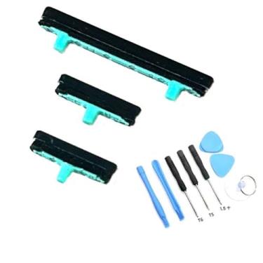 Imagem de Botão de volume liga/desliga botão lateral peça de substituição para Samsung Galaxy s8 G950 e s8 Plus G955, com kit de ferramentas (preto)