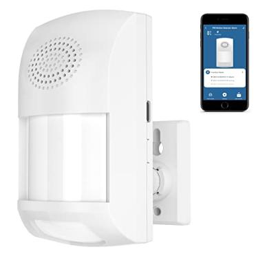 Imagem de Gaoducash Alarme De Sensor De Movimento Wifi: Alerta De Detector De Movimento Pir Inteligente Com Sirene De 110 Db E Alertas De Aplicativo, Aplicativo Tuya Para Armar/Desarmar Remotamente, 4 Modos D