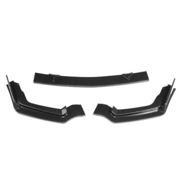 Imagem de Carro dianteiro pára-choque divisor lábio spoiler difusor protetor capa kit corpo compatível para infiniti q50 padrão/esporte versão 2014 2015 2016 2017(Standard Carbon)