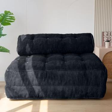 Imagem de MAXYOYO Sofá-Cama Dobrável, Cadeira-Cama Conversível Com Travesseiro, Colchão Dobrável Com Apoio Para As Costas, Cadeira-Cama Dobrável Portátil, Sofá-Cama Confortável Para Sala De Estar, Quarto, Pre