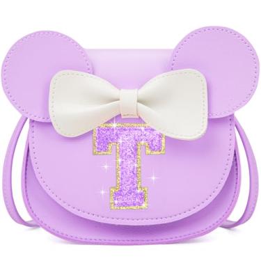 Imagem de OYLOLA Presentes de aniversário para meninas de 3, 4, 5, 6, 7 e 8 anos, bolsa infantil para meninas pequenas, presente para meninas, Roxo-roxo brilhante, T