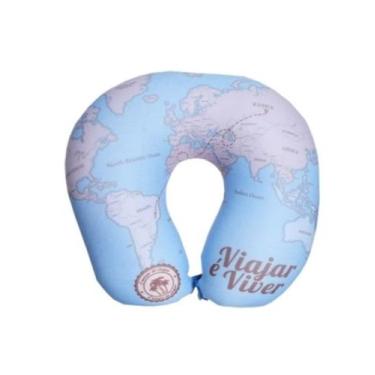 Imagem de Almofada pescoco microperolas viagem - zona criativa
