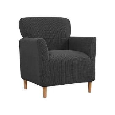 Imagem de Capas para móveis de sala de estar, capas elásticas para poltronas e sofás com braços, laváveis ​​à máquina, decoração moderna para casa(Gray)