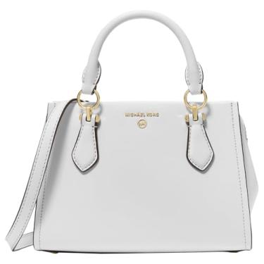 Imagem de Michael Kors Bolsa transversal pequena Marilyn, Branco óptico, One Size