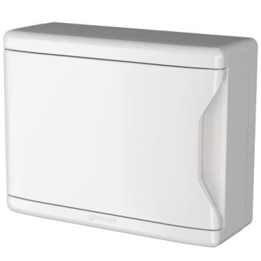 Imagem de Quadro distribuição sobrepor 8d/6n branco sem barramento krona