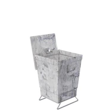 Imagem de Lixeira com Suporte - Stolf, Mármore Branco