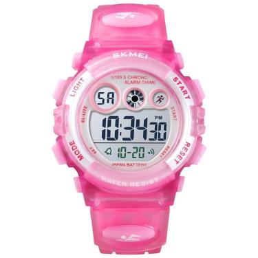 Imagem de Relógio Digital com Cronômetro para Crianças de 5 até 15 Anos, GOLDEN HOUR, Rosa Claro