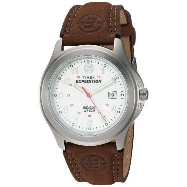 Imagem de Relógio Masculino Analógico Expedition com Pulseira de Couro, Modelo, TIMEX T44381D7, Marrom