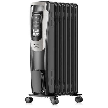 Imagem de Aquecedor Elétrico a Óleo com 5 Configurações de Temperatura, 110V 1500W, PELONIS NY1507 14A, Preto